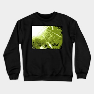 Lush Grassy Green Abstract Pattern Crewneck Sweatshirt